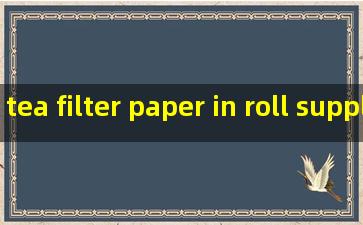 tea filter paper in roll supplier